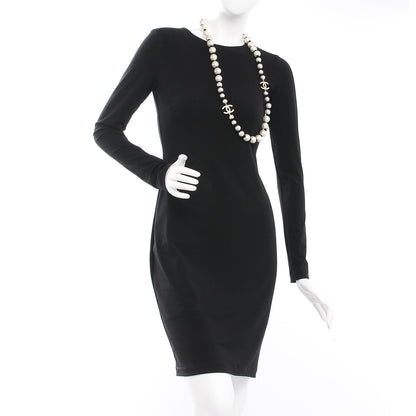 Chanel Graduated Pearl CC Long Necklace Gold 2 of 6