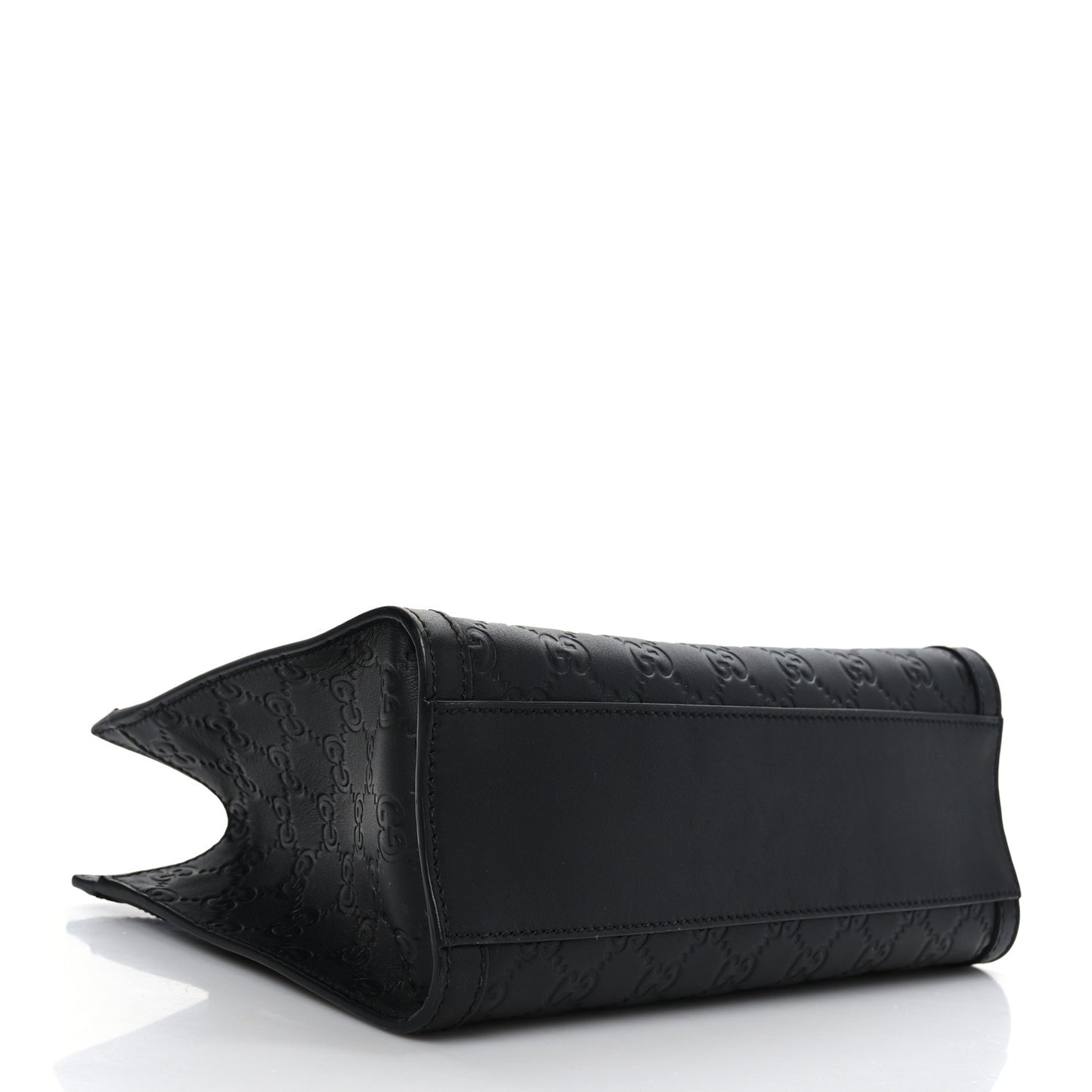 Guccissima Small Padlock Tote Black