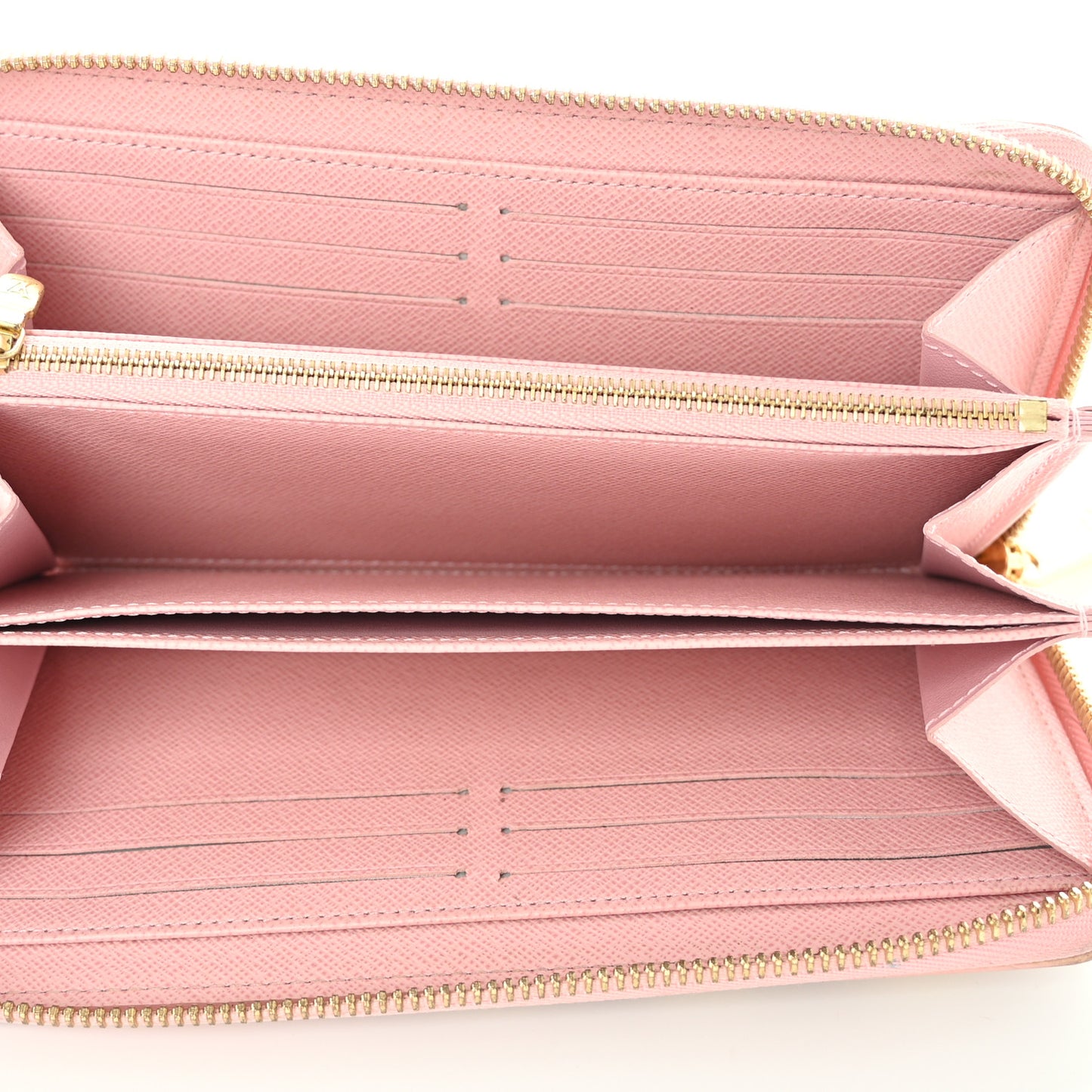 Damier Azur Zippy Wallet Rose Ballerine