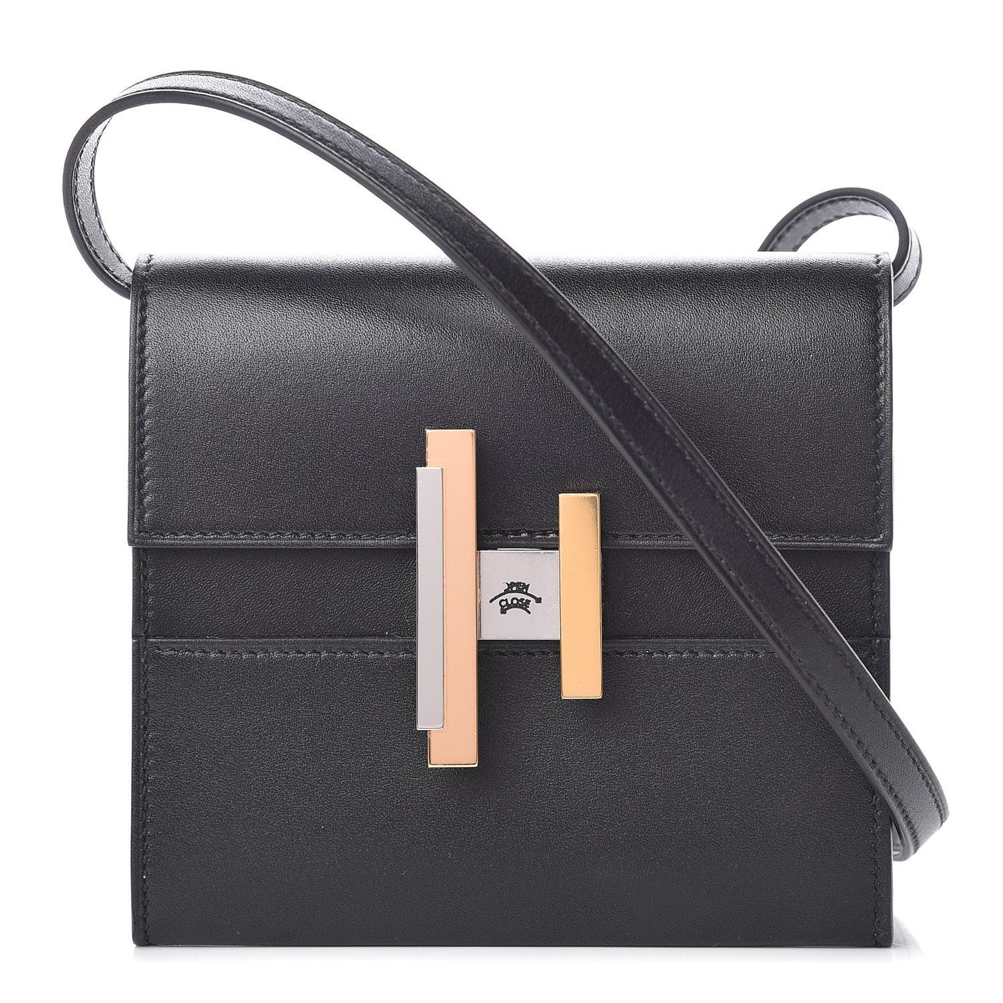 Villandry Calfskin Mini Cinhetic Wallet Black