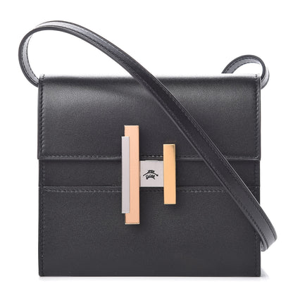 Hermes Villandry Calfskin Mini Cinhetic Wallet Black 1 of 10