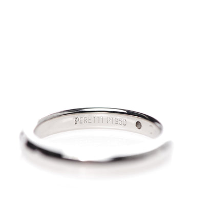 Tiffany Platinum Diamond Elsa Peretti Band Ring 47 4 7 of 7