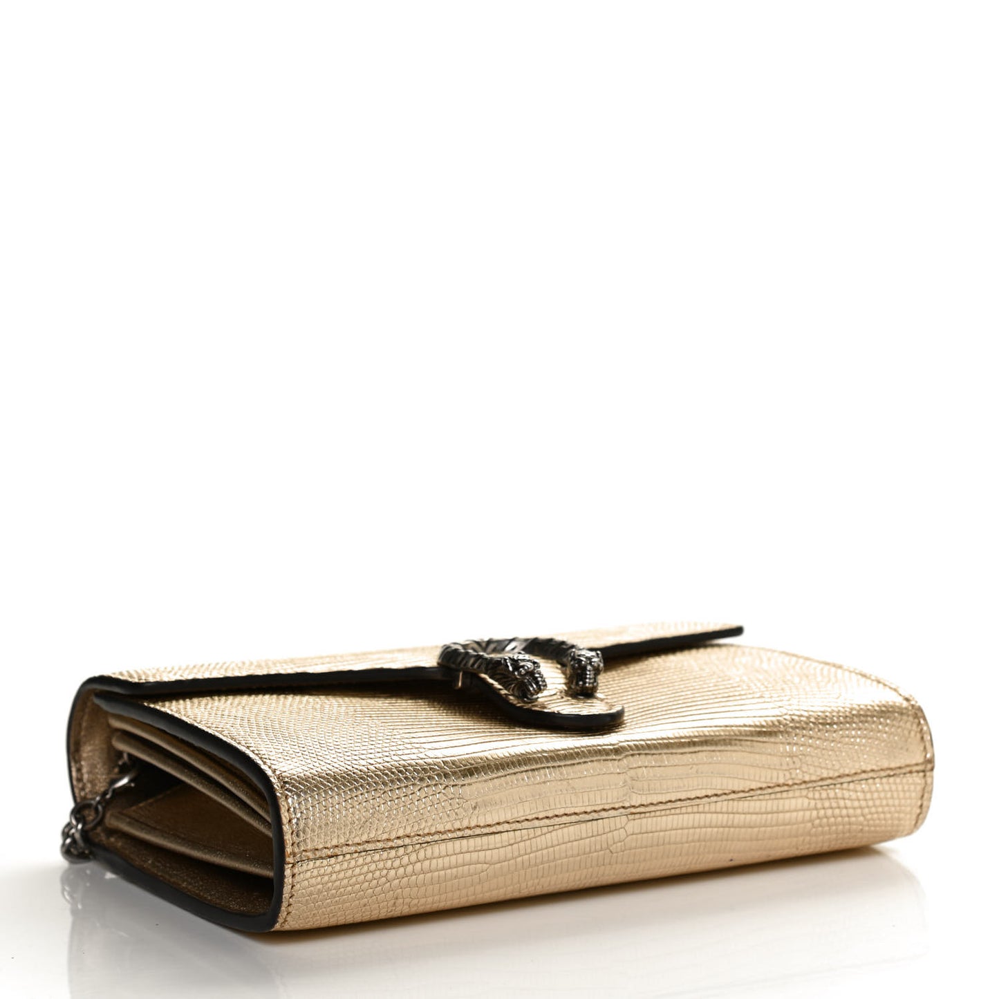 Lizard Mini Dionysus Chain Wallet Gold