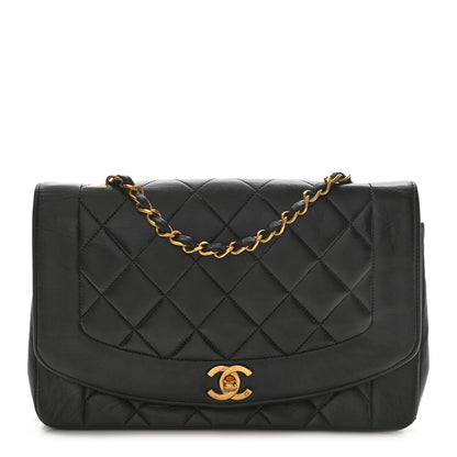 Chanel Lambskin Quilted Medium Single Flap Black 1 of 10