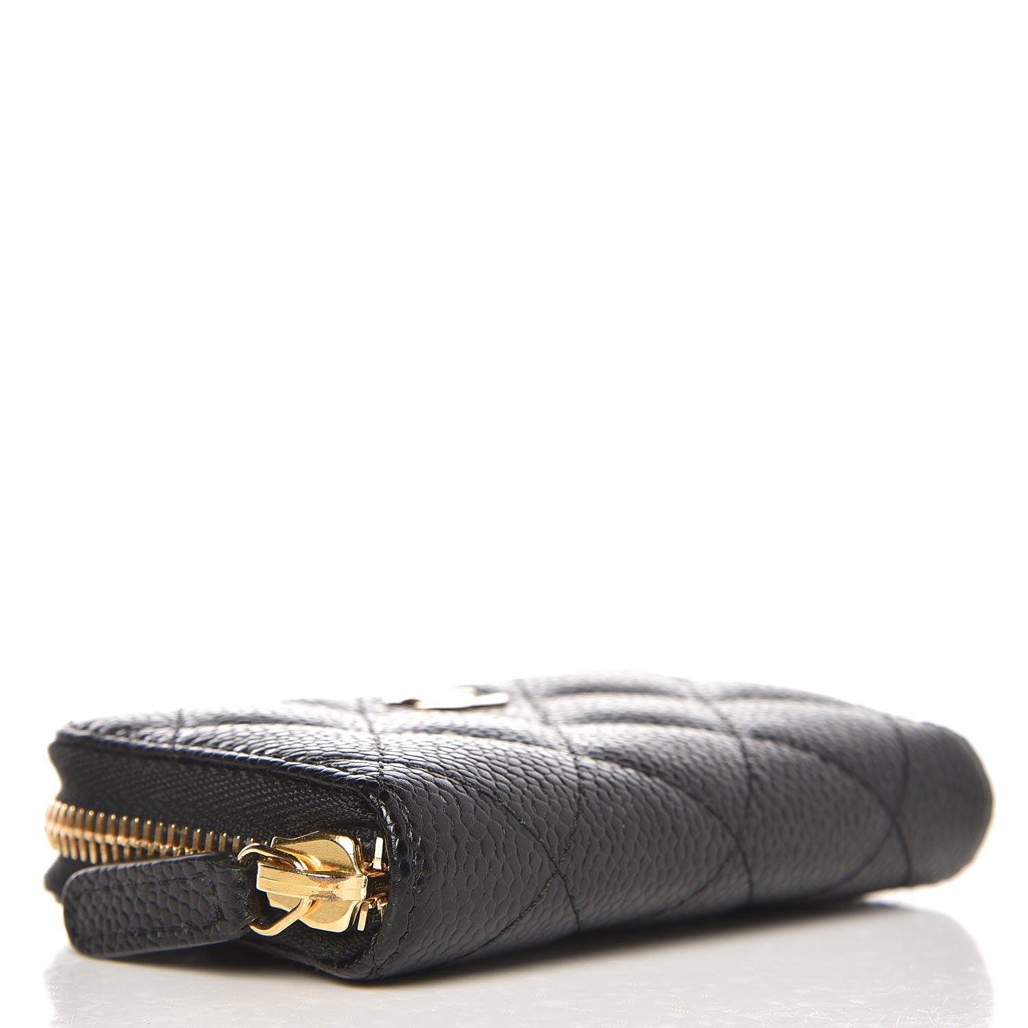Chanel Caviar Quilted Zip Coin Purse Black 4 of 8