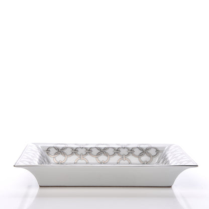Hermes Porcelain Cote de Maillons Change Tray Argent 4 of 6