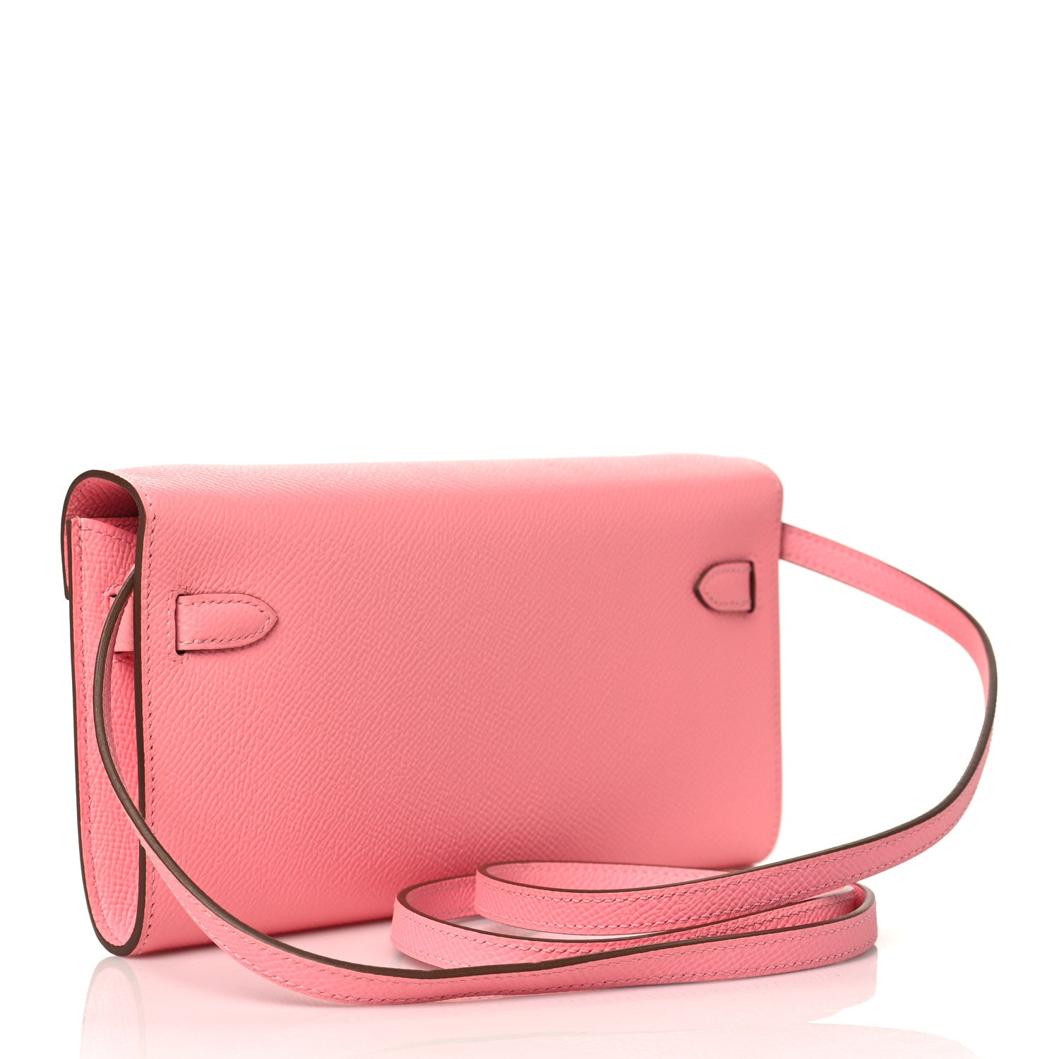 Hermes Epsom Kelly Wallet To Go Rose Confetti 3 of 8