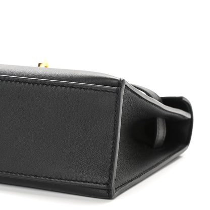 Hermes Swift Kelly Pochette Clutch Black 9 of 9