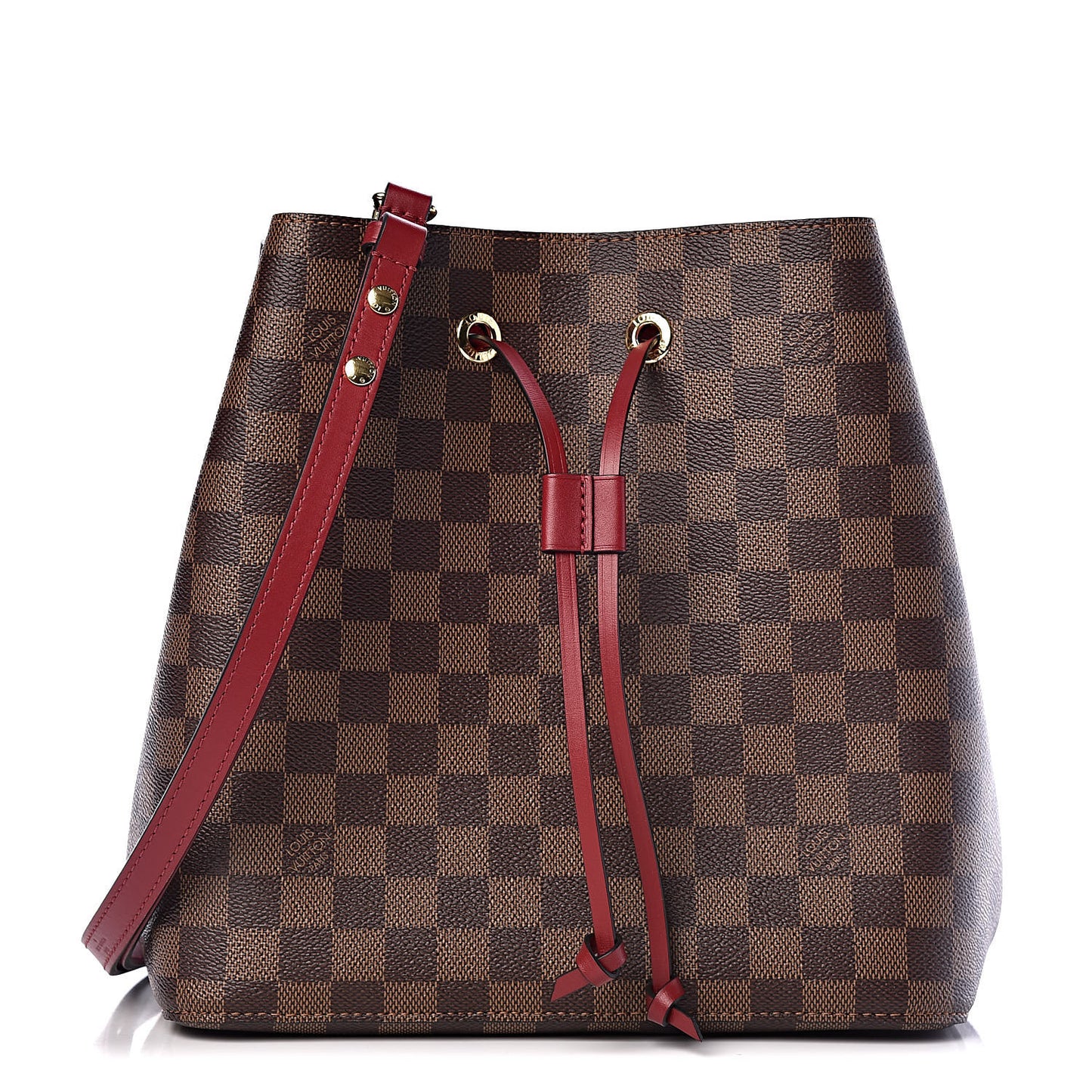 Damier Ebene Neonoe MM Cherry Berry