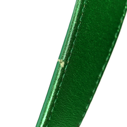 Chanel Metallic Patent Calfskin Quilted Medium Boy Flap Green 13 of 13
