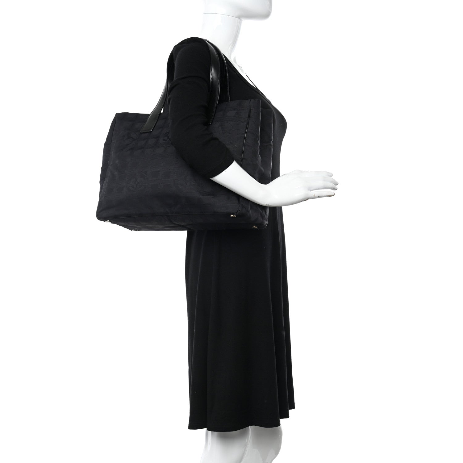 Chanel Nylon Medium Travel Tote Black 2 of 13