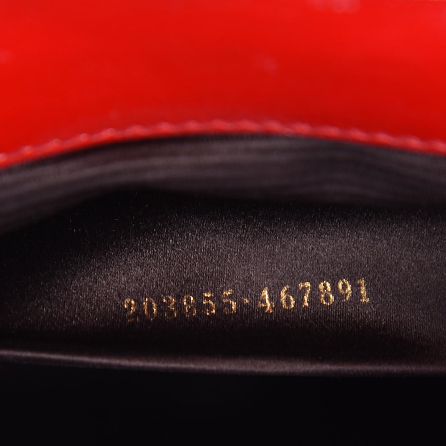 Textured Patent Monogram Large Belle De Jour Clutch Red