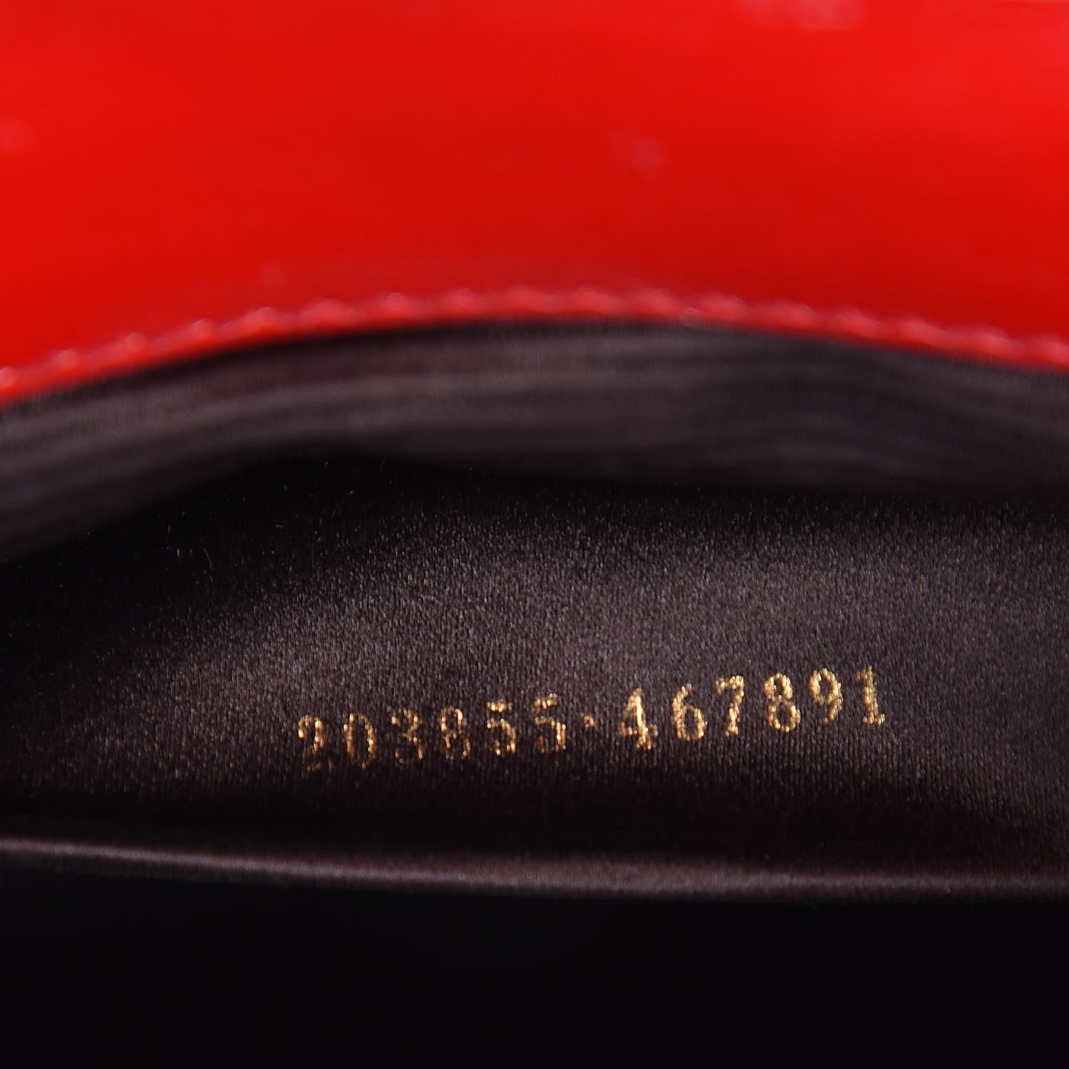 Saint Laurent Textured Patent Monogram Large Belle De Jour Clutch Red 9 of 10