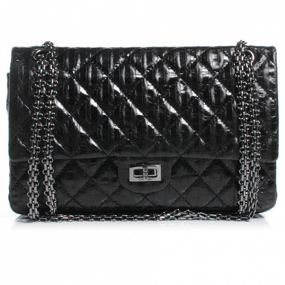 Chanel Metallic Striped 2.55 Reissue 226 Flap Black 1 of 7