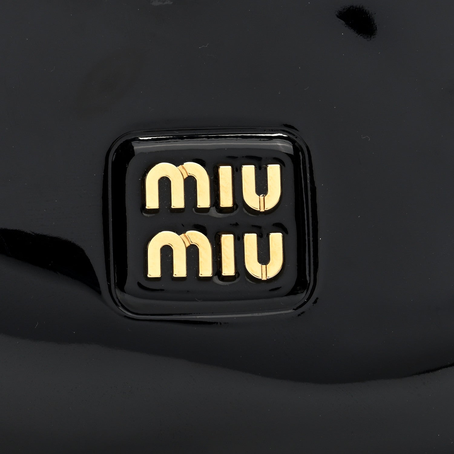 Miu Miu Patent Mini Hobo Black 7 of 9