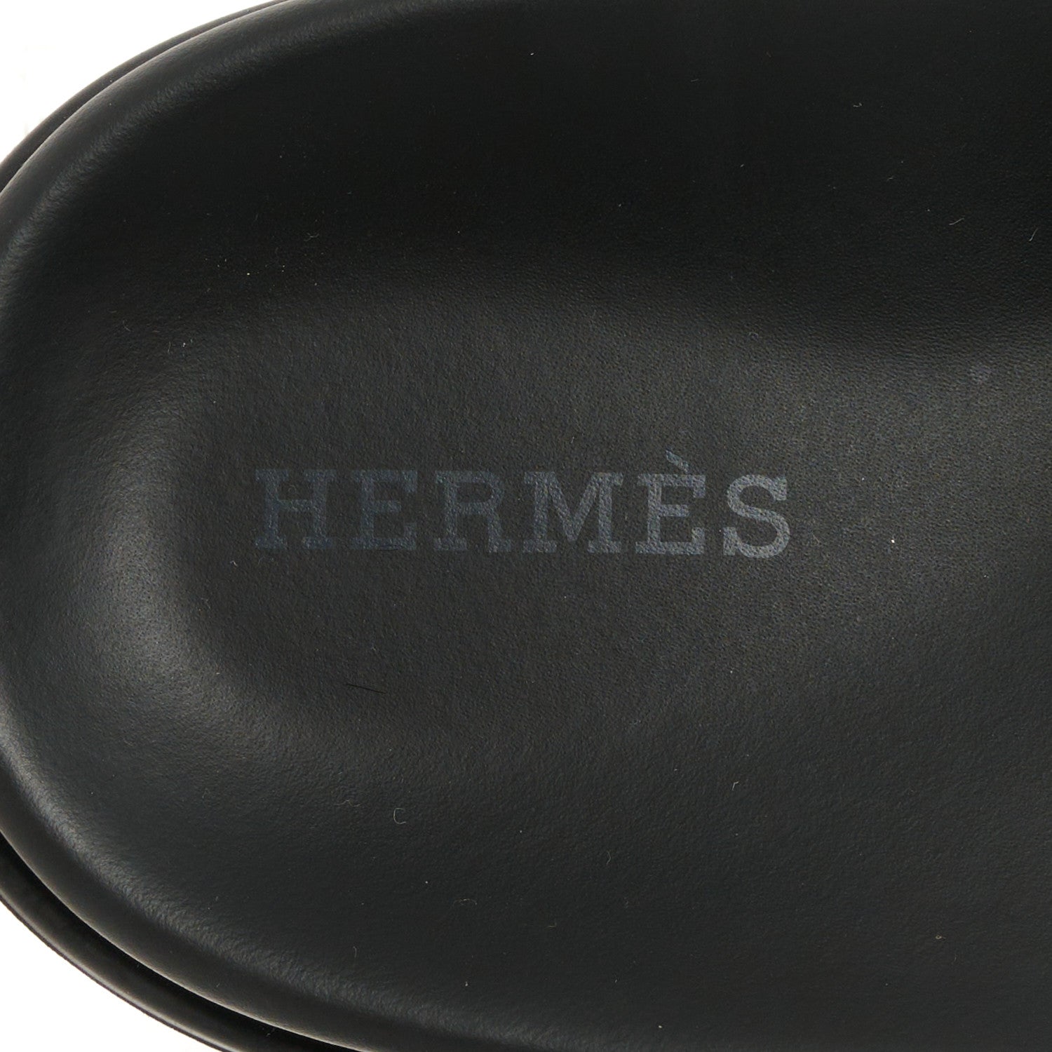 Hermes Suede Goatskin Womens Chypre Sandals 39 Brun Fume Black 7 of 9