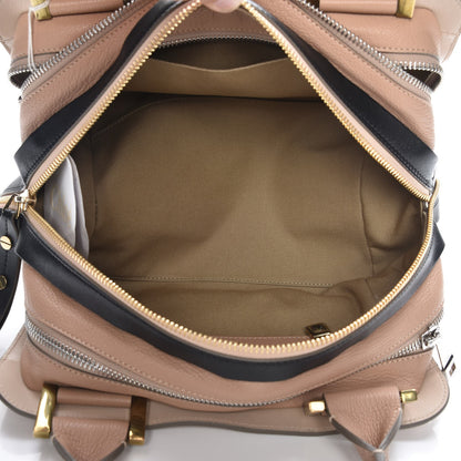 Chloe Goatskin Medium Dalston Satchel Biscotti Beige Black 6 of 8