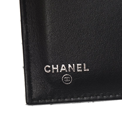 Chanel Caviar Chevron Quilted Medium Boy Flap Wallet Black 5 of 8