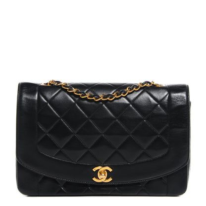 Chanel Lambskin Quilted Medium Single Flap Black 1 of 10