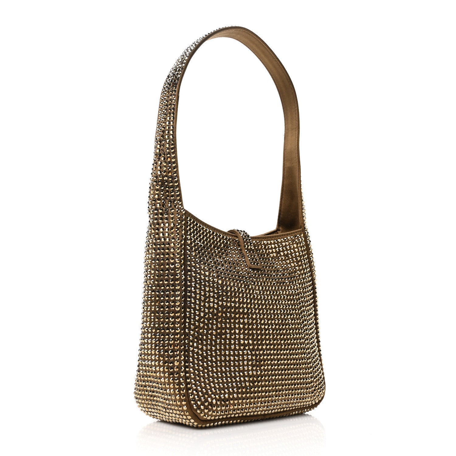 Saint Laurent Satin Crystal Baby Le 5 A 7 Supple Hobo Astres 3 of 10