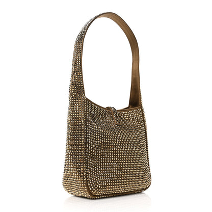 Saint Laurent Satin Crystal Baby Le 5 A 7 Supple Hobo Astres 3 of 10