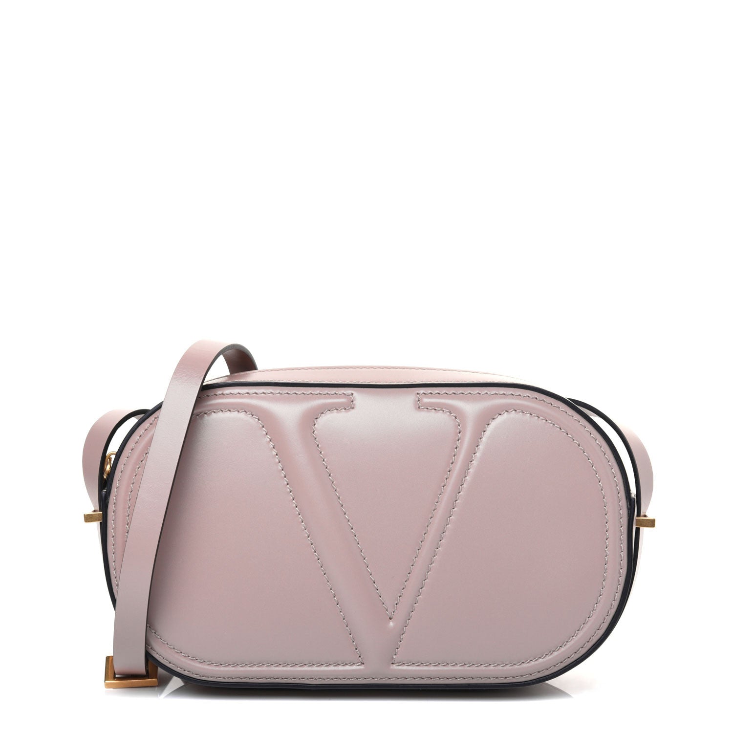 Valentino Garavani Calfskin VLogo Walk Crossbody Poudre 1 of 13
