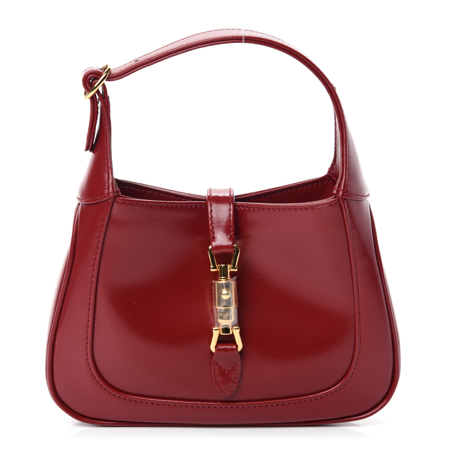 Gucci Boarded Dyana Lux Calfskin Mini Jackie 1961 Hobo New Cherry Red 1 of 10
