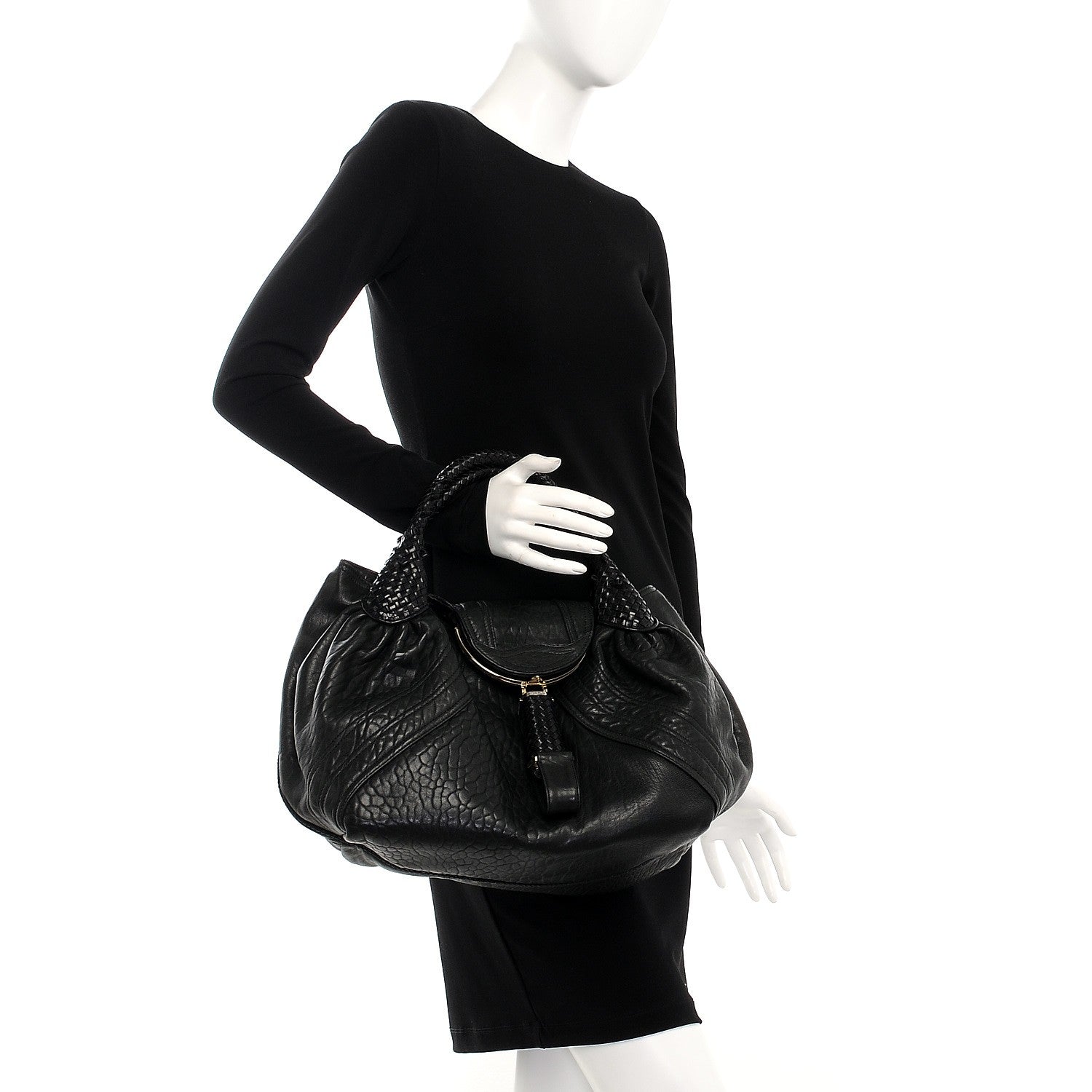 Fendi Nappa Nuvolata Spy Black 2 of 9