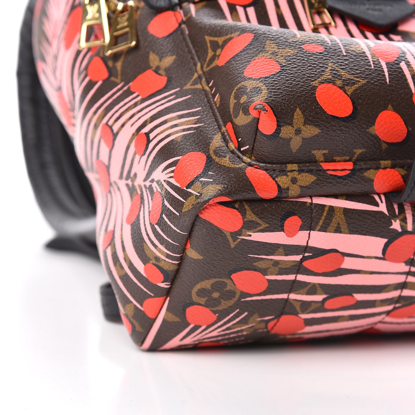 Monogram Jungle Dots Palm Springs Backpack PM Sugar Pink Poppy
