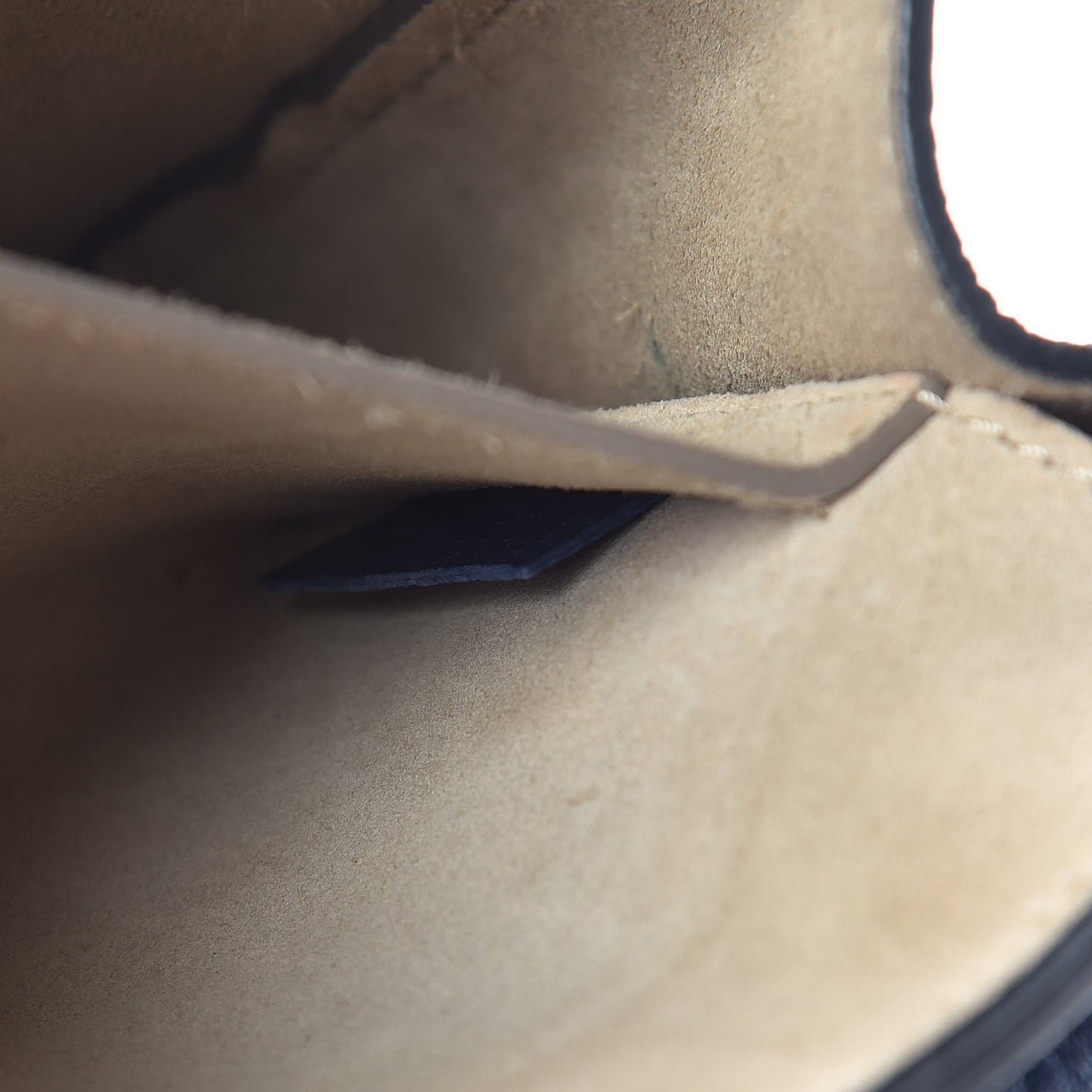 Grained Lambskin Mini Drew Shoulder Bag Royal Navy