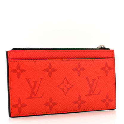 Louis Vuitton Taigarama Coin Card Holder Fire Red 3 of 7