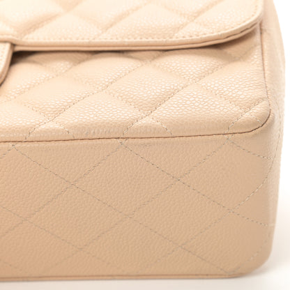 Chanel Caviar Quilted Jumbo Single Flap Beige Clair 11 of 12