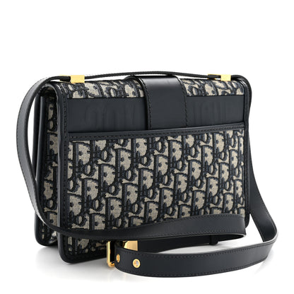 Christian Dior Oblique 30 Montaigne Flap Bag Blue 3 of 10