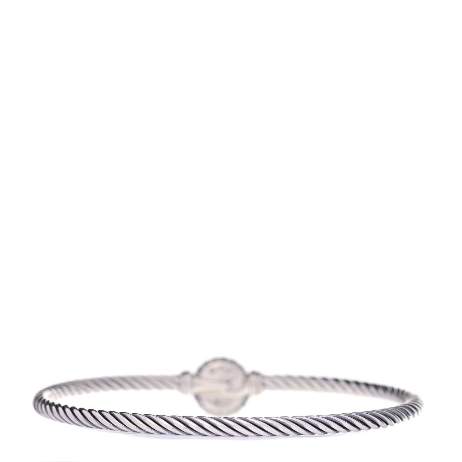 David Yurman Sterling Silver Blue Topaz 3mm Chatelaine Bracelet 3 of 4