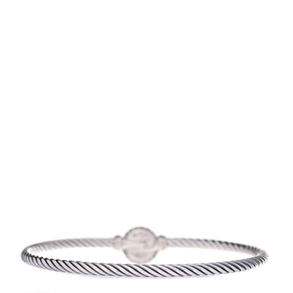 David Yurman Sterling Silver Blue Topaz 3mm Chatelaine Bracelet 3 of 4
