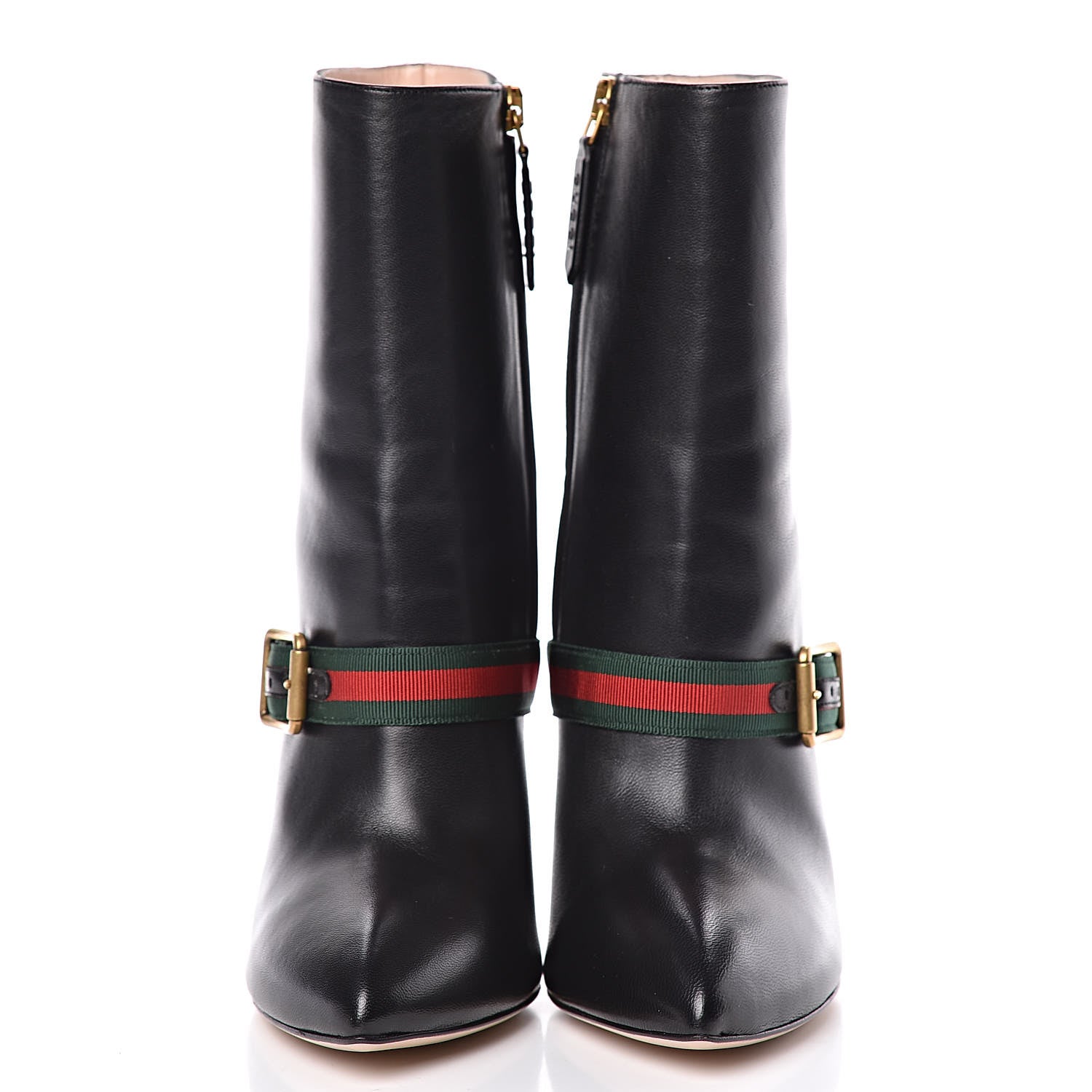 Gucci Nappa Sylvie Ankle Boots 36 Black 2 of 8
