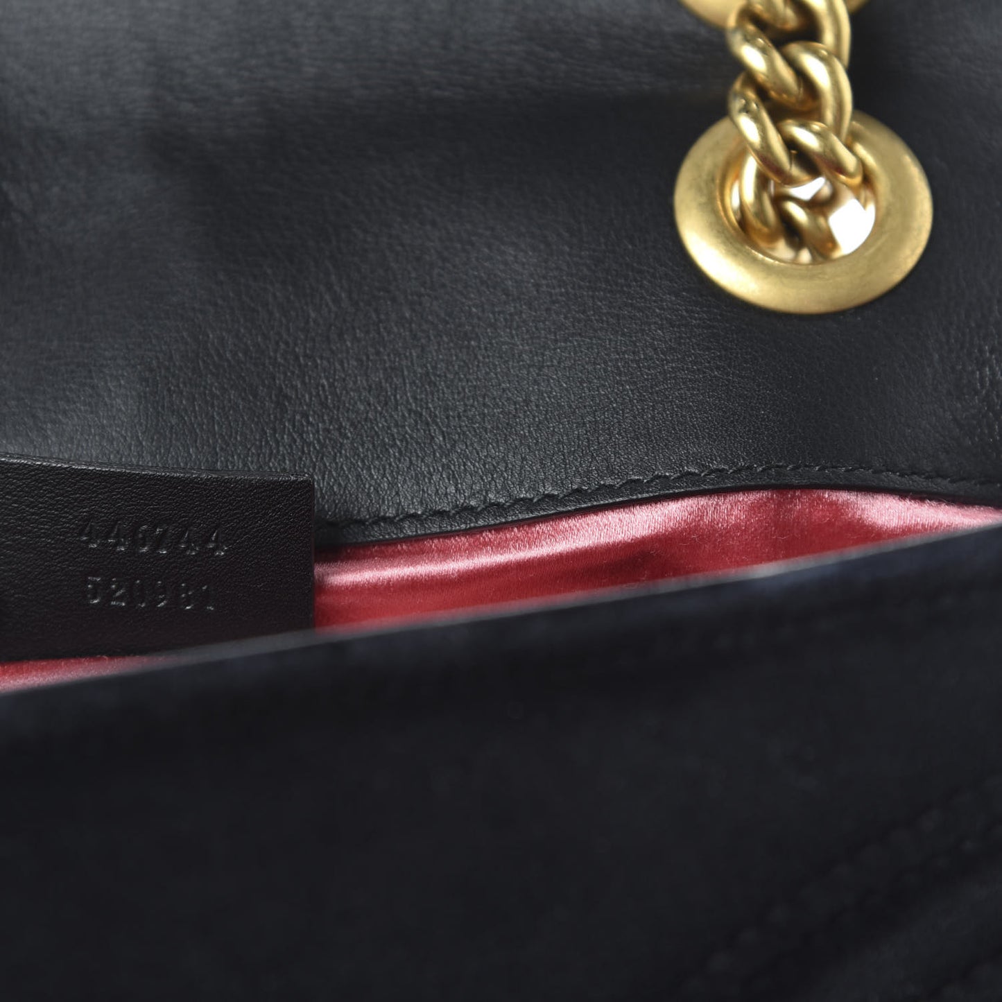Velvet Matelasse Mini GG Marmont Shoulder Bag Black