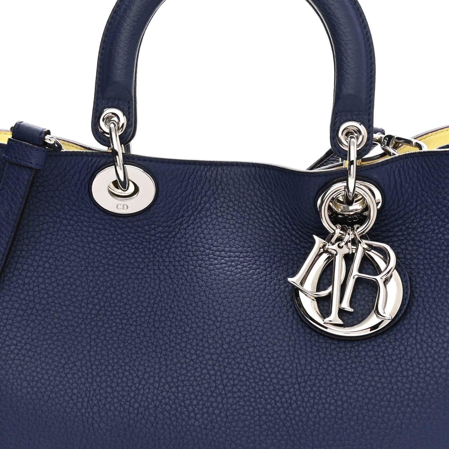 Christian Dior Bullcalf Medium Diorissimo Tote Blue 8 of 13