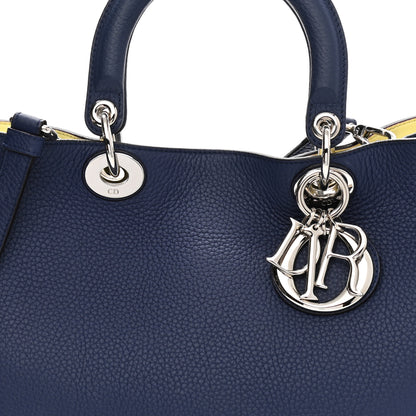 Christian Dior Bullcalf Medium Diorissimo Tote Blue 8 of 13