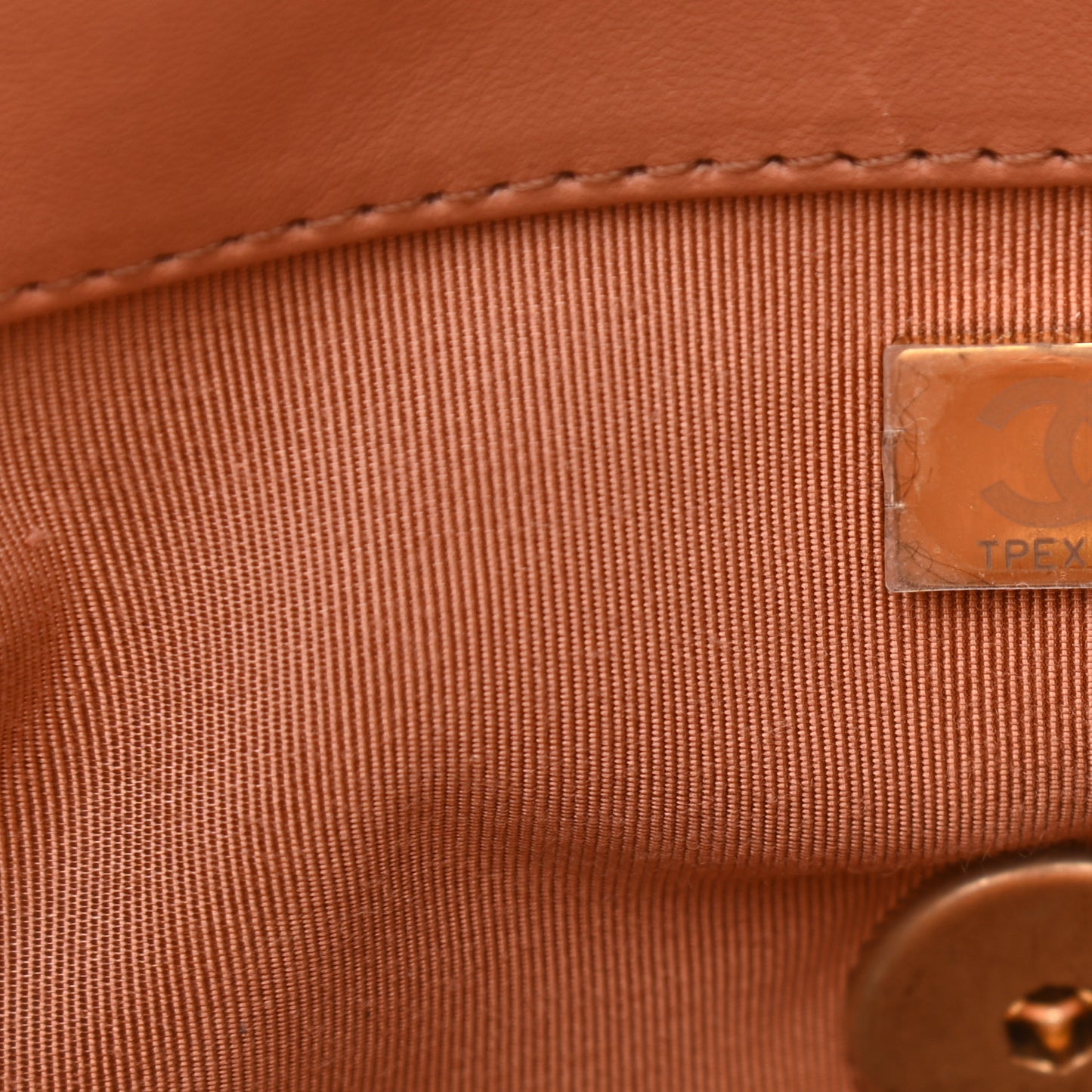 Lambskin Quilted Large Chanel 19 Flap Brown
