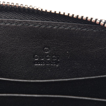 Gucci Crocodile Zip Around Card Case Black 5 of 7