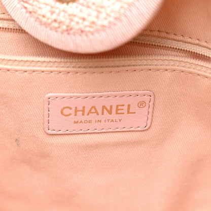 Chanel Lurex Boucle Deauville Medium Tote Pink 6 of 10