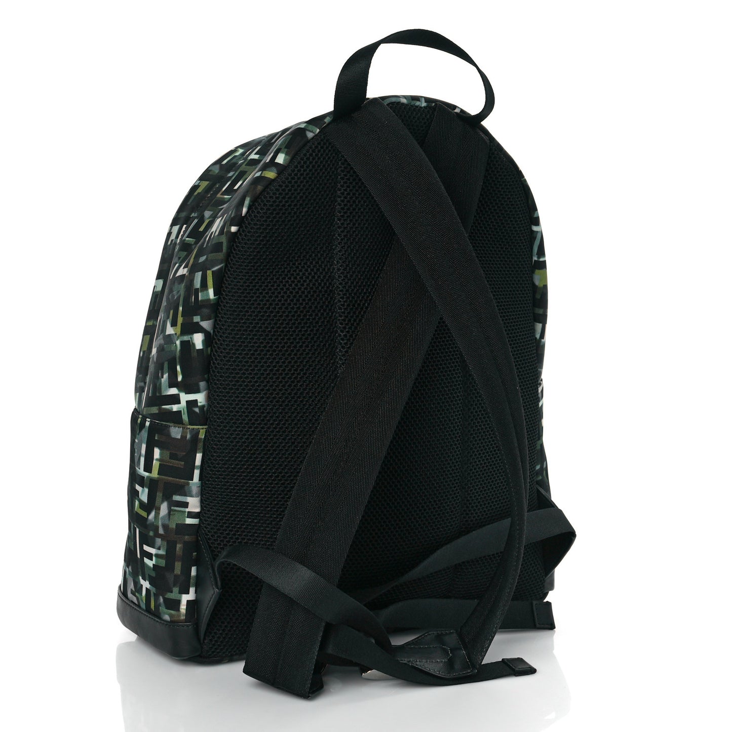 Nylon CamouFF Pouch Pocket Backpack Black Multicolor