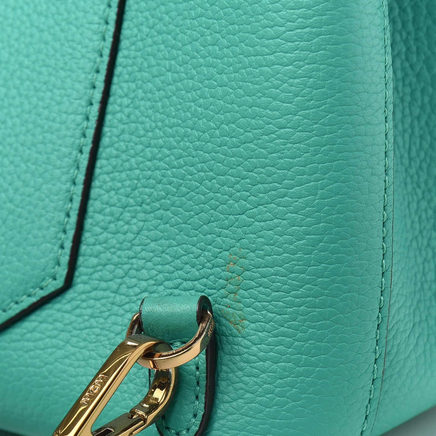 Grained Calfskin Medium Milla Convertible Backpack Oasis Green