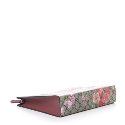 Gucci GG Supreme Monogram Blooms Large Cosmetic Case Beige Multicolor Dry Rose 3 of 6