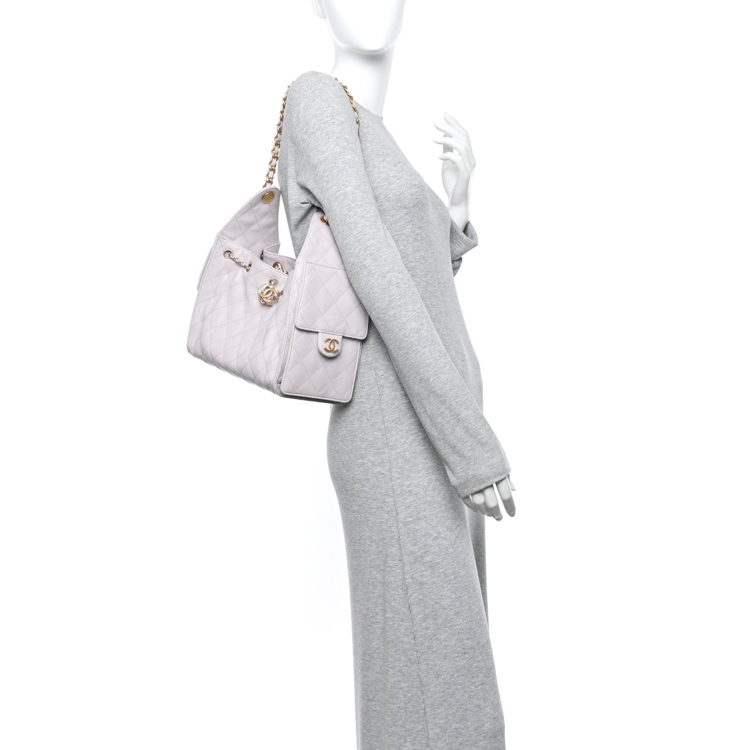 Chanel Caviar Quilted Small Chanel 25 Handbag Lilas Lilac 2 of 10