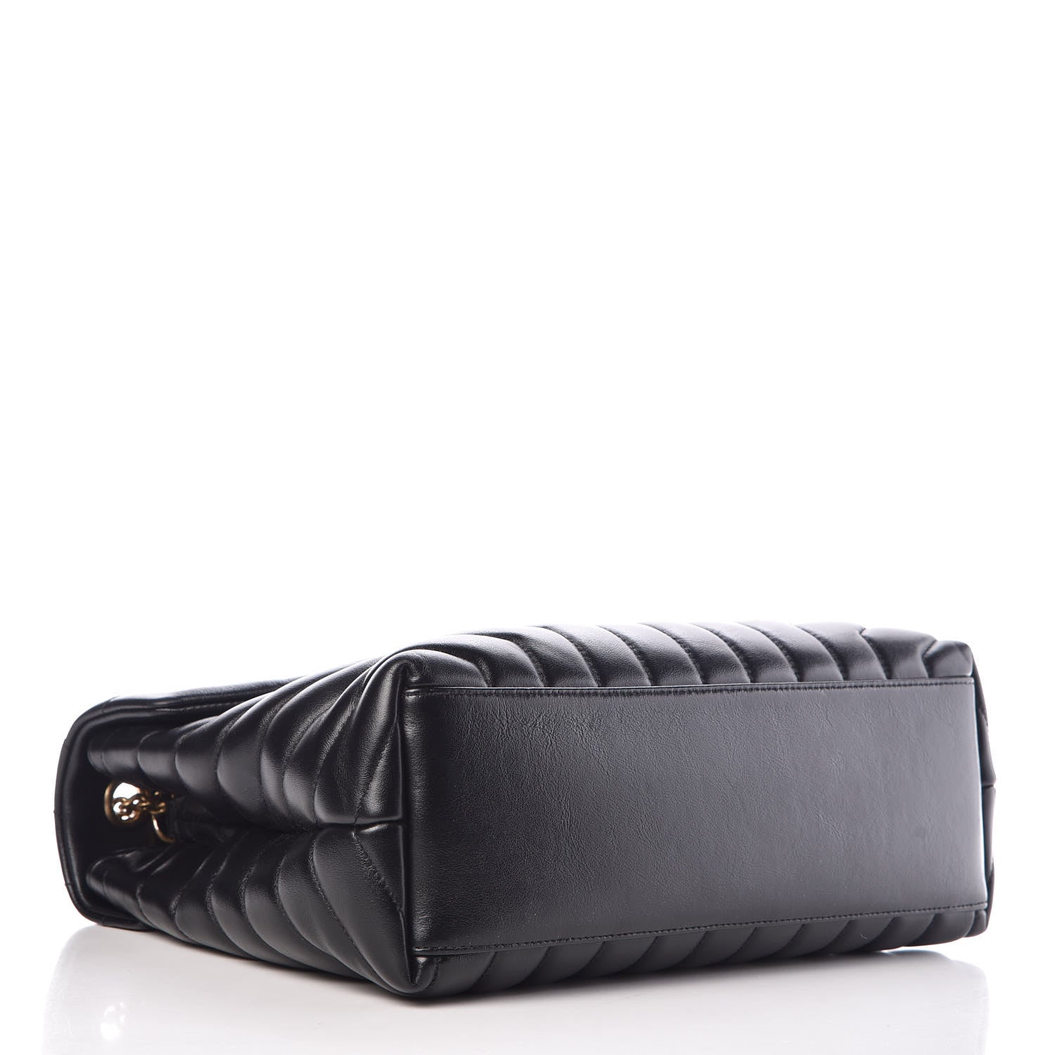 Saint Laurent Calfskin Y Quilted Monogram Medium Loulou Chain Satchel Black 4 of 11
