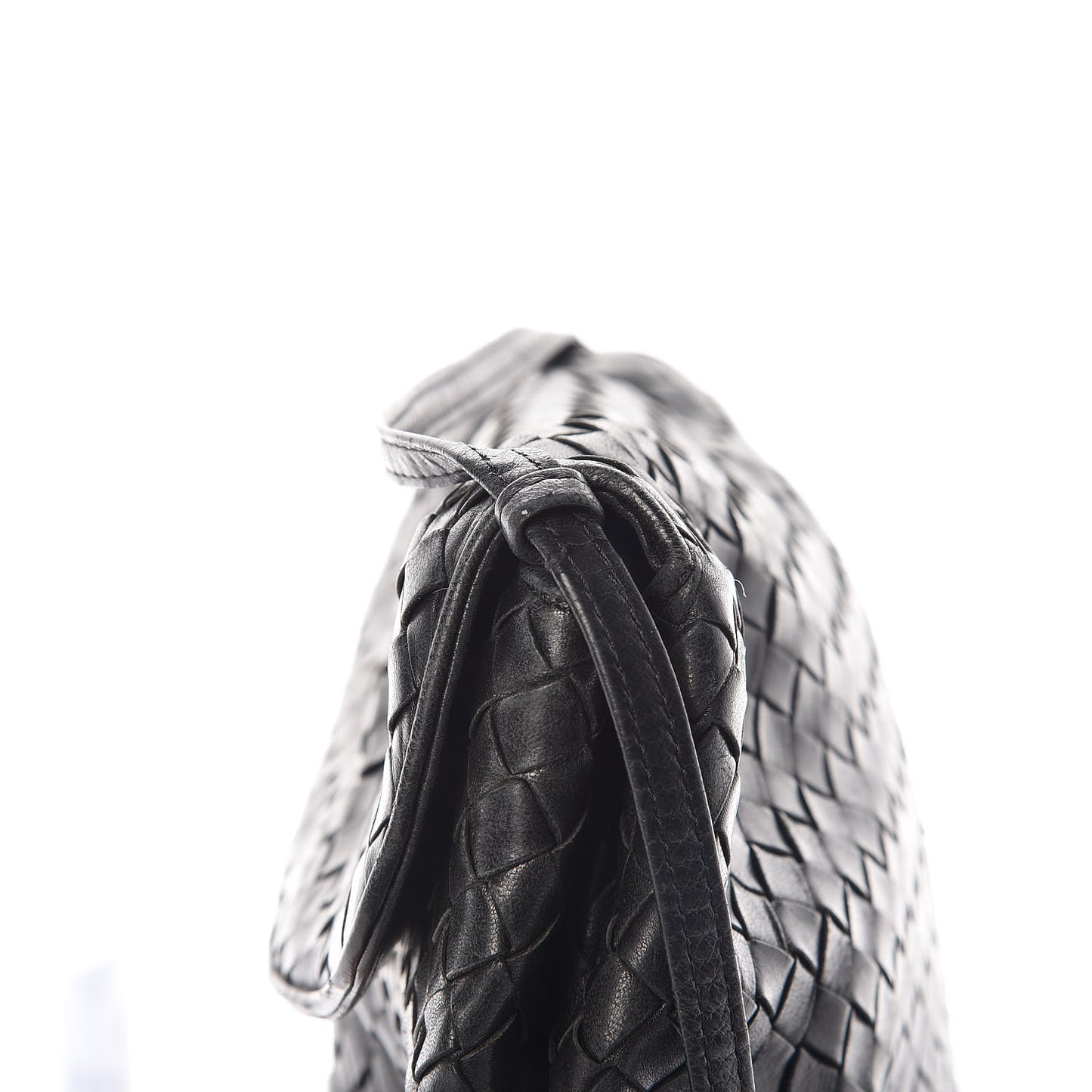 Nappa Intrecciato Crossbody Bag Black