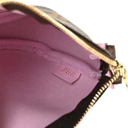 Louis Vuitton Monogram 2021 Christmas Animation Japanese Garden Mini Pochette Accessories Wisteria Pink 8 of 11
