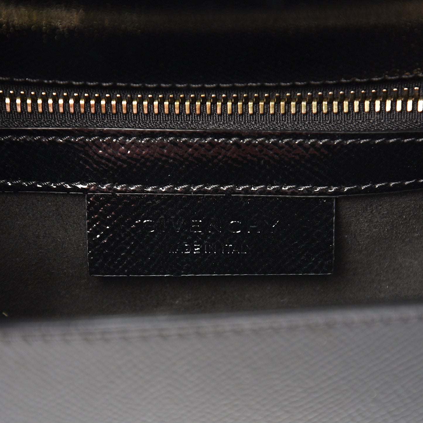 Textured Patent Calfskin Mini Pandora Box Chain Crossbody Bag Black
